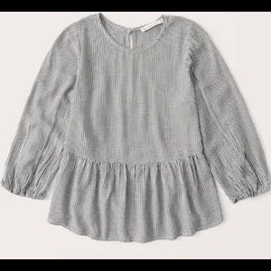 Abercrombie 3/4 Sleeve Trapeze Blouse
